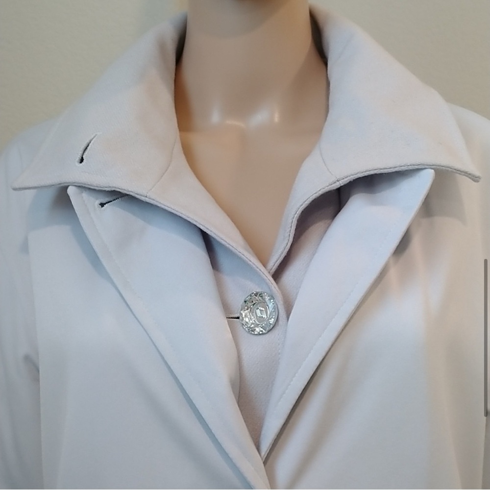 Reflections by SPIEGEL pale blue coat Women’s size medium chic layered look M